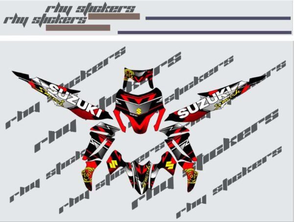 SUZUKI SMASH 115: STICKER DECALS - Image 4