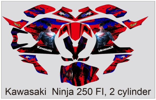 KAWASAKI: NINJA 250 FI, 2 CYLINDER: DECAL STICKER