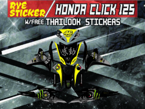 HONDA CLICK: 125,150 V2 STICKER DECALS