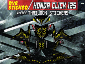 HONDA CLICK: 125,150 V2 STICKER DECALS