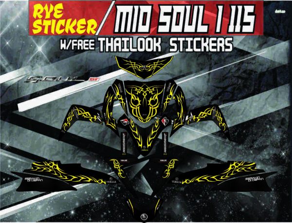 YAMAHA: MIO SOUL I 115  DECAL STICKER