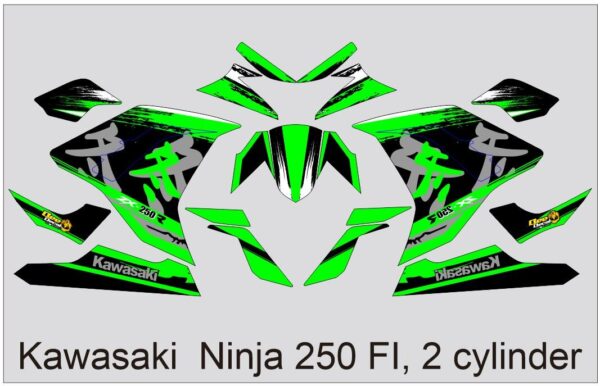 KAWASAKI: NINJA 250 FI, 2 CYLINDER: DECAL STICKER