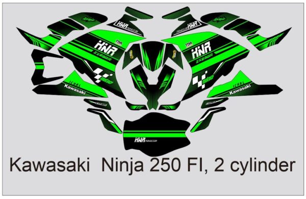 KAWASAKI: NINJA 250 FI, 2 CYLINDER: DECAL STICKER