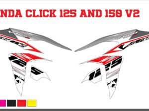 HONDA: CLICK 125, CLICK 150 V2 DECAL STICKER