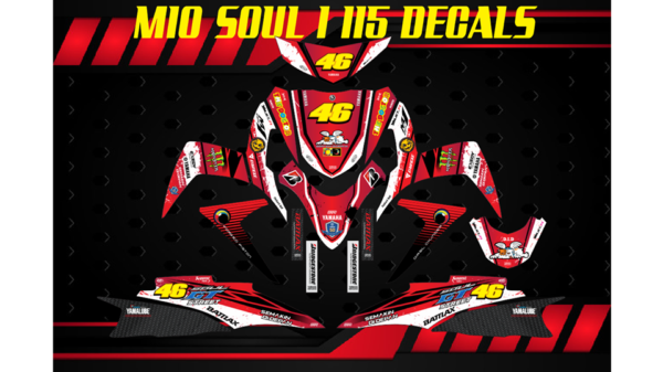YAMAHA: MIO SOUL I  115, DECAL STICKER