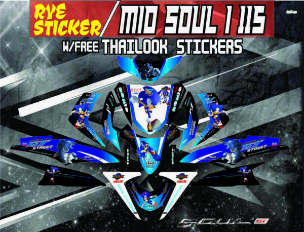YAMAHA: MIO SOUL I 115  DECAL STICKER