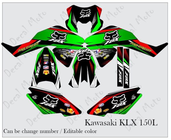 KAWASAKI: KLX 150L  DECAL STICKER, CIRCUIT DESIGN