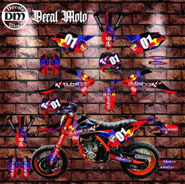 RUSI: KRY 150,200 DECAL STICKER, DUBSHOP DESIGN