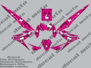 SUZUKI: RAIDER J 115  DECAL STICKER: HELLO KITTY DESIGN