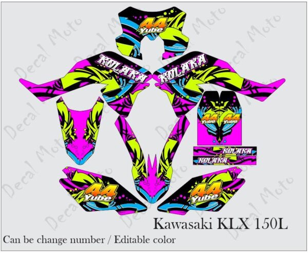 KAWASAKI: KLX 150L DECAL STICKER, KOLAKA DESIGN