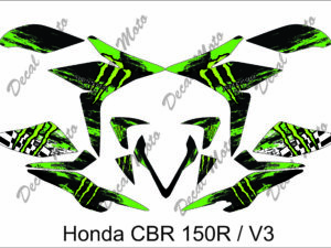 HONDA: CBR 150R V3 DECAL STICKER, MONSTER DESIGN