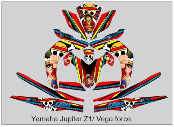 YAMAHA: JUPITER Z1/ VEGA FORCE, DECAL STICKER: ONE PIECE DESIGN