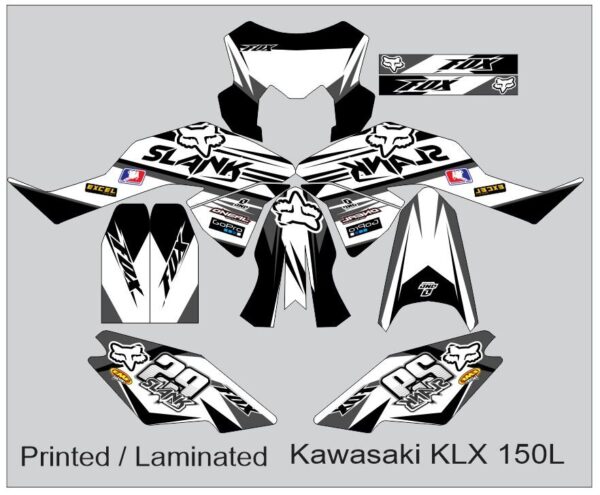 KAWASAKI: KLX 150L  DECAL STICKER, SLANK DESIGN