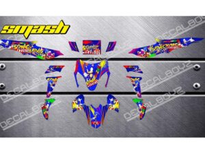 SUZUKI: SMASH 115  DECAL STICKER, SONIC DESIGN