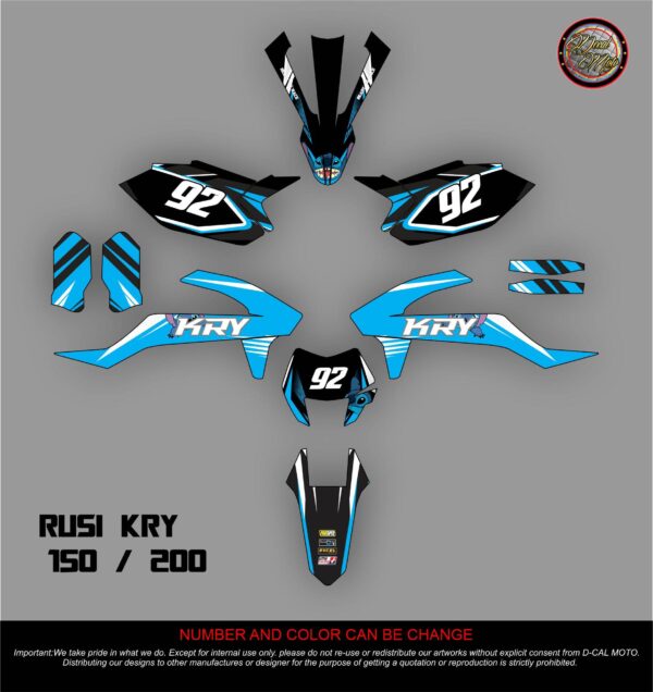 RUSI: KRY 150,200 DECAL STICKER