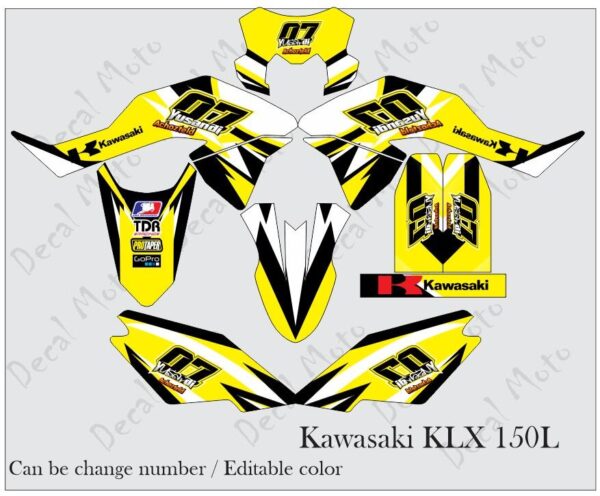 KAWASAKI: KLX 150L  DECAL STICKER, YUSANDI DESIGN
