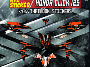 HONDA CLICK: 125,150 V2 STICKER DECALS