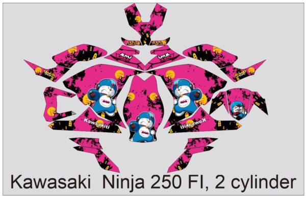 KAWASAKI: NINJA 250 FI, 2 CYLINDER  DECAL STICKER