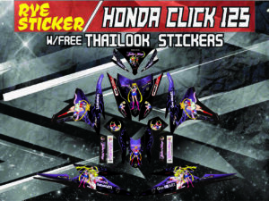 HONDA CLICK: 125,150  V2 STICKER DECALS