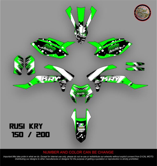 RUSI KRY: 150,200 DECAL STICKER