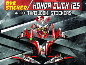 HONDA CLICK: 125,150 V2 STICKER DECALS, ANGRY BIRD DESIGN