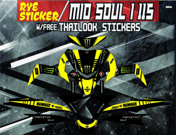 YAMAHA: MIO SOUL I 115  DECAL STICKER