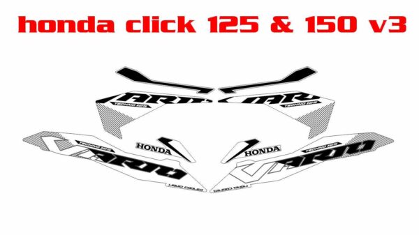 HONDA: CLICK 125, CLICK 150 V3 DECAL STICKER - Image 2
