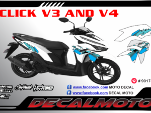 HONDA: CLICK 125  V3 AND V4 DECAL STICKER