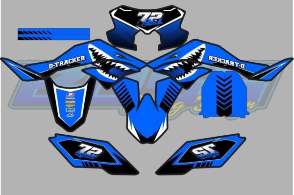 KAWASAKI: D-TRACKER 150CC DECAL STICKER