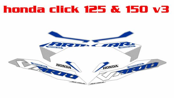 HONDA: CLICK 125, CLICK 150 V3 DECAL STICKER - Image 3