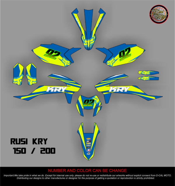RUSI KRY: 150,200 DECAL STICKER