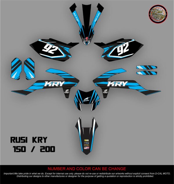 RUSI KRY: 150,200 DECAL STICKER