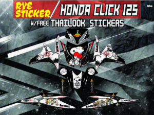 HONDA CLICK: 125,150 V2 STICKER DECALS