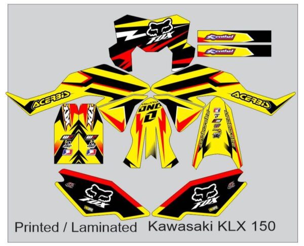 KAWASAKI: KLX 150 DECAL STICKER