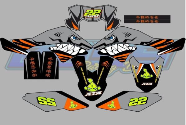 KAWASAKI: D-TRACKER 150CC  DECAL STICKER