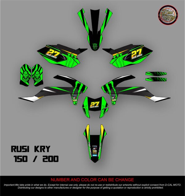 RUSI: KRY 150,200 DECAL STICKER