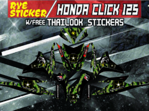 HONDA CLICK: 125,150 V2 STICKER DECALS CAMOUFLAGE DESIGN