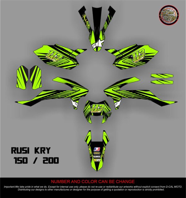 RUSI: KRY 150,200 DECAL STICKER