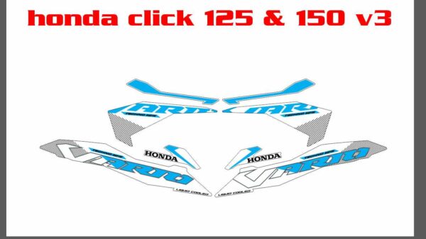 HONDA: CLICK 125, CLICK 150 V3 DECAL STICKER - Image 4
