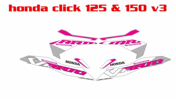 HONDA: CLICK 125, CLICK 150 V3 DECAL STICKER - Image 6