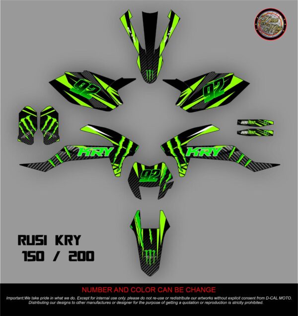 RUSI: KRY 150,200 DECAL STICKER