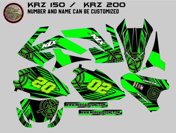 RUSI: KRZ 150, KRZ 200 DECAL STICKER