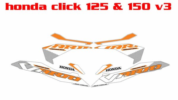 HONDA: CLICK 125, CLICK 150 V3 DECAL STICKER - Image 5