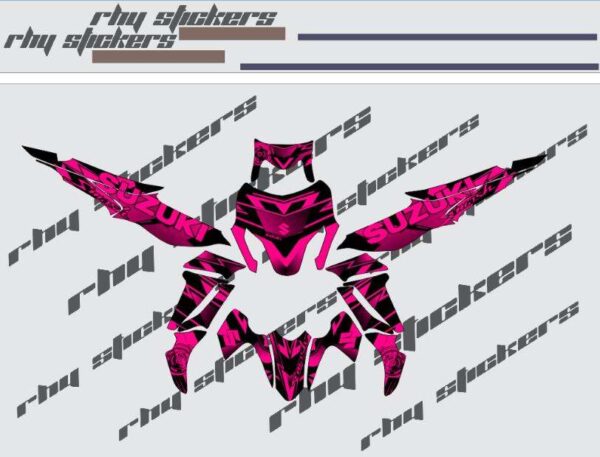 SUZUKI SMASH 115: STICKER DECALS - Image 6