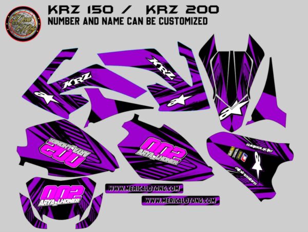 RUSI: KRZ 150, KRZ 200 DECAL STICKER