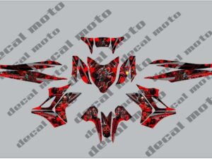 HONDA: WAVE GILAS DECAL STICKER. DEADPOOL DESIGN