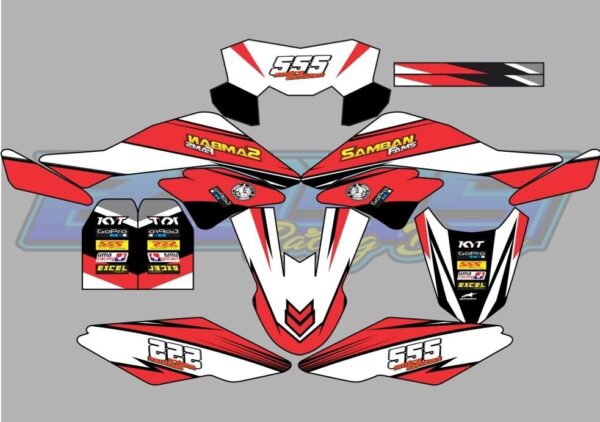 KAWASAKI: D-TRACKER 150CC   DECAL STICKER