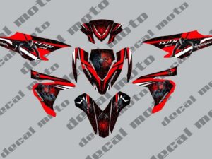 HONDA CLICK; 125,150  V1 DECAL STICKER, SPIDERMAN DESIGN