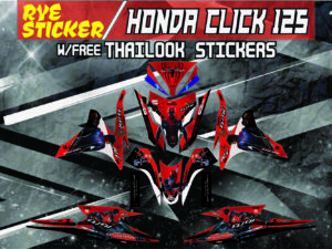 HONDA CLICK: 125,150 V2 STICKER DECALS, SPIDERMAN DESIGN