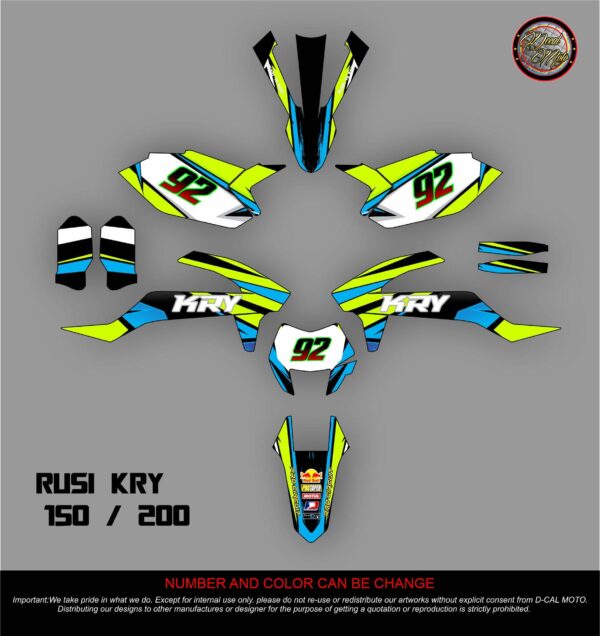 RUSI: KRY 150,200 DECAL STICKER